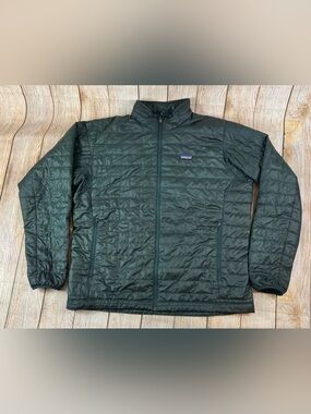 Mens Patagonia Nano Puff PrimaLoft Insulated Green Jacket 84212 Size 2XL